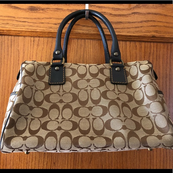 Coach Special Edition Navy Suede Satchel #5064 - Picture 2 of 7